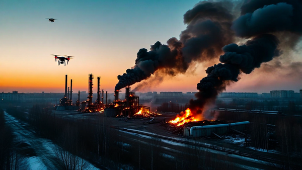 Ukrainian drones strike Russian oil depots, escalating conflict